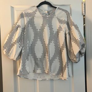 Hunter Bell Balloon Sleeve Top M